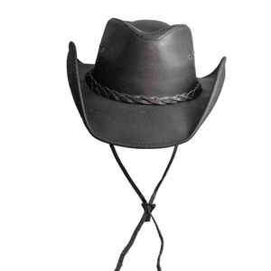 Sombreros de Vaquero de Cuero Lisos de Diseño Moderno y Elegante, Personalizados y Únicos a un Precio de Venta Especial para Eventos Deportivos - Product Image 1