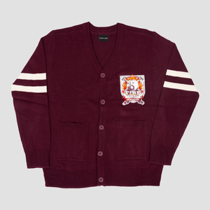 Suéter Cárdigan Unisex Personalizado de Punto con Letra Bordada en el Pecho, Suéter de Invierno para Hombre, Cárdigan de Punto de Algodón Mezclado - Product Image 1