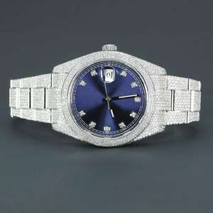 Personalized Custom Design Brown Dial Stainless Steel <b>Watch</b> for Men Lab Grown Diamonds Hip Hop Style <b>Mechanical</b> <b>Watches</b> - Product Image 1