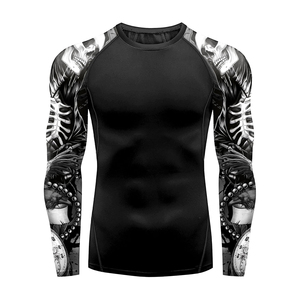 High Quality Mens Rash Guard Full Sleeve Quick Dry <b>Athletic</b> Compression Wear Supplier Wholesale - Product Image 4