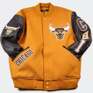 Veste universitaire personnalisée OEM de haute qualité, vestes d'équipe avec patchwork brodé, manches en cuir de haute qualité, pour unisexe - Product Image 1