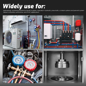 Manómetro Digital Compacto de Un Solo Manifold - Probador de Presión Alta, de -14.5 a 800 PSI, 88 Refrigerantes Disponibles para HVAC y Aire Acondicionado Automotriz - Product Image 3