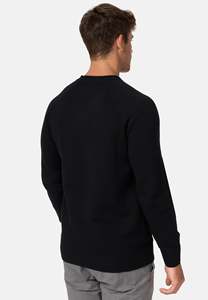 Pull en tricot pour homme, coupe classique, marron uni, col rond, manches longues, vêtements d'hiver, 100% coton, séchage rapide, doublé - Product Image 5