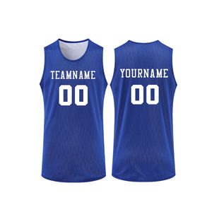 Maillot de basket réversible personnalisé pour enfants et hommes, design rétro par sublimation, avec nom d'équipe, vente en gros - Product Image 3