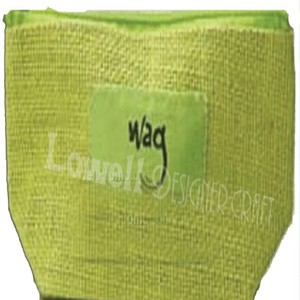 Custom Logo Jute Fashion Cosmetic Pouch Reusable Zipper-Closure Bag Featuring Geometric Printed Cotton Nylon Promotional Gift - Product Image 3