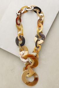 Collar de Cuerno de Búfalo Ecológico Hecho a Mano para Mujer, Cadena Moderna con Diamantes y Perlas, Nuevo Diseño de la India - Product Image 5