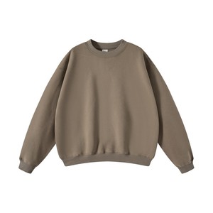 เสื้อสเวตเชิ้ตคอกลมขายส่ง ปักโลโก้ได้ ผ้าฟลีซบุขนด้านใน หนัก 320GSM ทรงโอเวอร์ไซส์ สำหรับผู้ชาย - Product Image 6