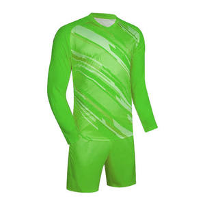 Maillots de football personnalisés, maillot de gardien de but pour hommes, uniforme de football à manches longues, short de football, protection en éponge pour l'entraînement. - Product Image 2