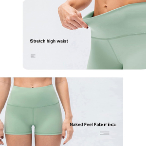 Shorts de Cintura Alta con Efecto Scrunch para Mujer, Shorts Deportivos Sin Costuras para Gimnasio, Shorts con Efecto Levanta Glúteos, Shorts de Yoga para Fitness - Product Image 6