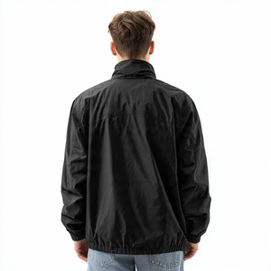 Chaqueta Cortavientos Impermeable de Alta Calidad para Exteriores, Chaqueta Cortavientos Negra, Chaquetas Cortavientos de Verano para Hombre - Product Image 3