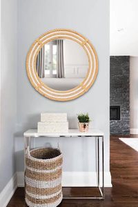 Handmade Vintage Brass Metal Wall <b>Mirror</b> Modern Home Decorative for Living Room and Hallway - Product Image 5