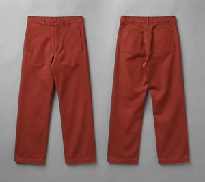 Pantalones Chinos Unisex HAMILO SPORTS HS-101 Color Borgoña, Corte Recto, Talla Adulto, Largo Regular - Product Image 2