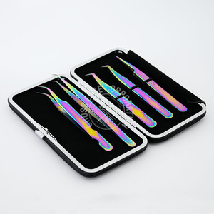 Certified Eyelash Extension Tweezers Kit Fiber Tip Lash Tweezer Long for Lash Isolation Stainless Steel for Eyelash Extensions - Product Image 6