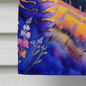 Large Porch Sleeve <b>Pole</b> Decorative Yard Banner Artwork Wall Hanging Annual Larkspur Color House <b>Flag</b> Multicolor Polyester House - Product Image 4