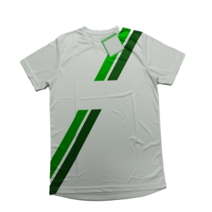 T-shirt à manches courtes pour homme, col rond, rayé, blanc, rouge, marron, coupe classique, style décontracté, 100% polyester, séchage rapide - Product Image 2