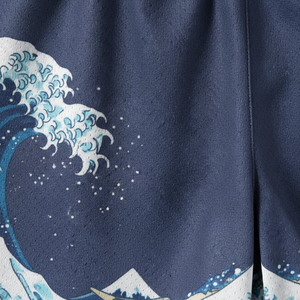 Shorts d'arts martiaux de qualité supérieure avec impression personnalisée à motif ondulé, séchage rapide, coupe classique, design imprimé par sublimation, taille adulte - Product Image 2