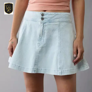 Women's High-Waisted Straight Casual Washed Denim Shorts Breathable Cargo Wrap Button Autumn Vintage Eco-Friendly Comfortable - Product Image 4