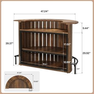 Set Tavolo e Mobile Bar per Casa, per Sala da Pranzo, Caffè e Conservazione Utensili - Product Image 6