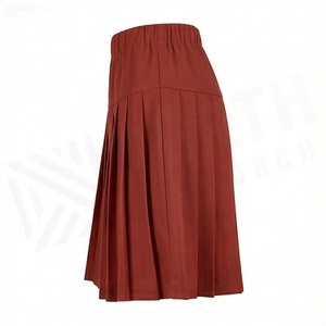 Minifalda Plisada para Mujer, Cintura Elástica, Color Sólido, Tejido Cómodo, Estilo para Todas las Temporadas - Product Image 3