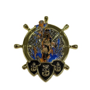 Custom Zinc Alloy Die Casting Anime Theme Commemorative Coins 3D Embossed Relief <b>Grid</b> Design <b>Metal</b> Souvenir Antique Gold Plating - Product Image 3