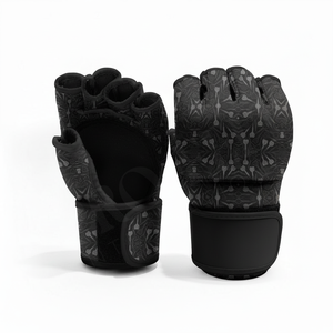 Dernier modèle de gants de combat MMA sans doigts, à paume ouverte, en cuir PU, avec support de poignet, pour grappling, entraînement, boxe et haltérophilie - Product Image 2