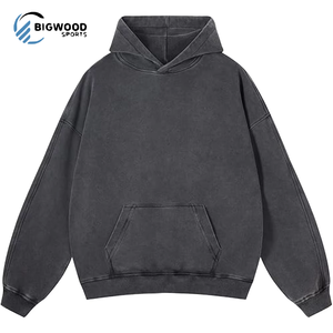 Unisex Solid Acid Wash Quarter <b>Zip</b> <b>Hooded</b> Sweatshirt French Terry Front Soft Cotton Blend Regular Fit Autumn Casual Streetwear - Product Image 1