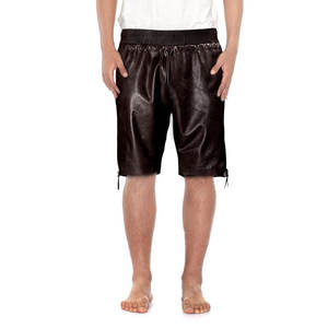 Pantalones Cortos de Cuero Casuales para Hombre, Corte Holgado, con Cordón Ajustable, Estilo Urbano, Nueva Tendencia 2026, Personalizables, en Venta - Product Image 1