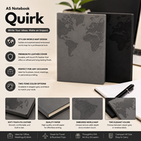 Libreta de Tapa Dura Premium Flex Executive A5, Encuadernación Cosida, Cierre Metálico, 192 Páginas, Papel Liso de 100 g/m², Negra, para Oficina y Estudio