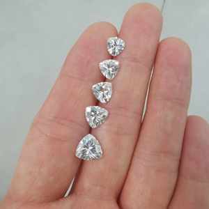 Diamant de laboratoire taille trillion, couleur D/E/F, clarté VS, excellente taille, pour bague et boucles d'oreilles pour femme, diamants en vrac, cadeau - Product Image 6