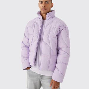 Custom <b>Men</b>’s Puffer <b>Jacket</b> For Winter Premium Casual Outdoor Wear For <b>Men's</b> Windproof Zipper Closure Side Pockets <b>Men's</b> Coat - Product Image 1