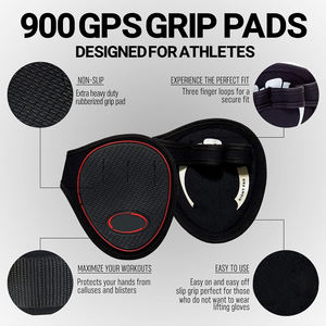 Poignées en caoutchouc naturel PVC extra résistantes, noires, durables, pour la musculation, l'haltérophilie, protection complète Geo - Product Image 5