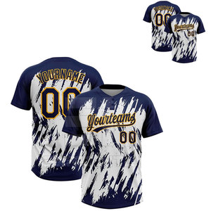 Custom Team Baseball Jersey 3D Embroidery 100% Polyester Quick Dry Heat-Transfer Printed Short Sports Uniform Wholesale Best - Product Image 5