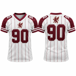 Maillot de football américain pour hommes à manches courtes, coupe athlétique confortable, idéal pour les compétitions de ligue et les matchs universitaires, design exportateur, vente au détail - Product Image 5