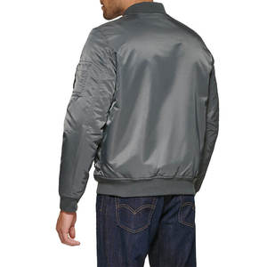 En stock, fabriqué au Pakistan, veste bomber d'hiver pour homme à col montant avec logo sur le devant, prix bas, en vente - Product Image 4