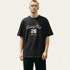 Camiseta Casual de Manga Corta para Hombre, Cuello Redondo, Algodón y Poliéster, Corte Holgado, Color Sólido, Transpirable, Ecológica, de Secado Rápido, Anti-UV, Diseño a Mano - Product Image 1