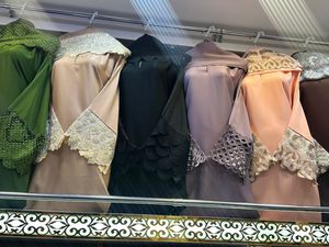 Oferta de Verano: Abaya Modesta de Dubái con Cuentas y Lentejuelas, Manga Larga, Tradicional Musulmana, Hecha a Mano, para Boda, de Poliéster Transpirable, Cuello en V - Product Image 6