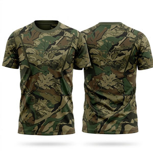เสื้อยืดล่าสัตว์ดีไซน์ใหม่ล่าสุด คุณภาพพรีเมียม ราคาถูก ผลิตจากผ้าฝ้ายผสมโพลีเอสเตอร์ ระบายอากาศได้ดี สีและขนาดปรับแต่งได้ - Product Image 1