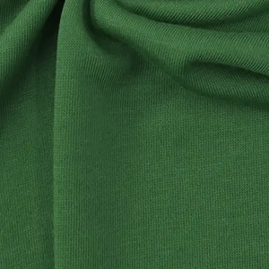 Tissu jersey tricoté vert de qualité supérieure, poids moyen, extensible, style uni, en coton - Product Image 6