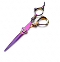 6 "ciseaux de coiffure roses professionnels épée conception ciseaux de coiffeur pour des coupes de cheveux précises