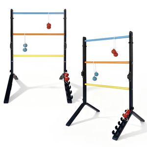 Set di 2 Giochi di Lancio della Palla in Acciaio con 6 Bolas, Segnapunti Incluso, Senza Necessità di Montaggio, Giochi da Esterno - Product Image 4