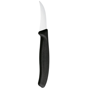 Couteaux à éplucher courbés à manche noir en acier inoxydable, lames tranchantes pour la cuisine, pour éplucher les fruits et légumes, garnir et couper - Product Image 2