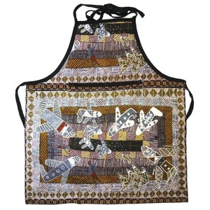 Sur demande sans manches Chef 55x68cm tablier coton lin fleur imprimé cuisine slip chasuble femmes maison cuisine cuisson taille bavoir - Product Image 1