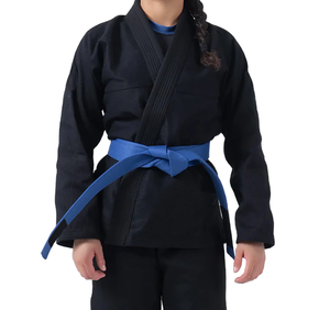 Nouveau modèle RTS, fabrication professionnelle OEM Shoyorol RVCA Batch # Kimono de Jiu-Jitsu Brésilien Noir 105, Qualité Supérieure, 100% Coton - Product Image 4