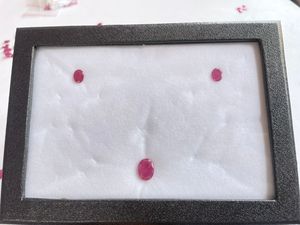 Ensemble pendentif et boucles d'oreilles en rubis libérien naturel 8,25 carats – Ensemble de bijoux en pierres précieuses brutes, rubis rouge véritable en gros - Product Image 3