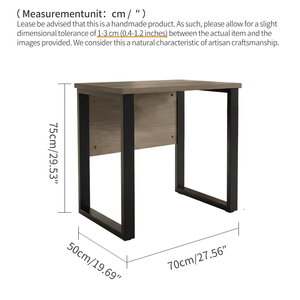 Bureau de travail robuste en acier au carbone pour la maison, table d'étude moderne en bois pour étudiants, bureau PC portable peu encombrant pour petits espaces Russie - Product Image 6