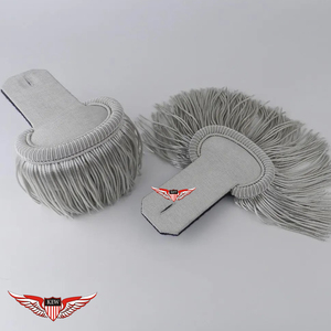 KEW - Epaulettes Personalizadas de Hombro con Alambre Metálico y Mylar, Estilo Vintage Ecológico, Bordadas, Duraderas y Personalizables - Product Image 4
