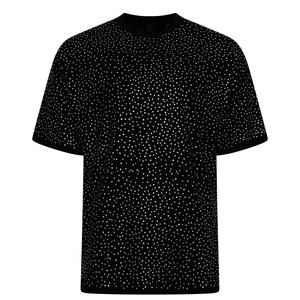 T-shirt de haute qualité entièrement personnalisé avec des strass, look premium, design tendance, 100% coton, unisexe, style streetwear - Product Image 1