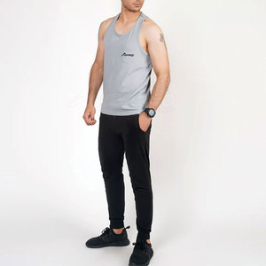 Vêtements de sport en gros, débardeur de musculation pour hommes, vêtements de fitness, couleur unie, taille personnalisée, débardeur homme - Product Image 1