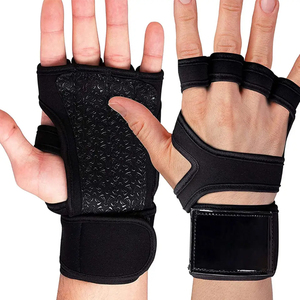 Protège-mains en néoprène personnalisés à demi-doigts pour l'entraînement, antidérapants en silicone pour la protection des paumes, 12 protège-mains de sécurité pour la musculation et la gym - Product Image 2