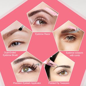 Kit profesional de herramientas de belleza para recortar, dar forma y mantener las cejas - Product Image 5
